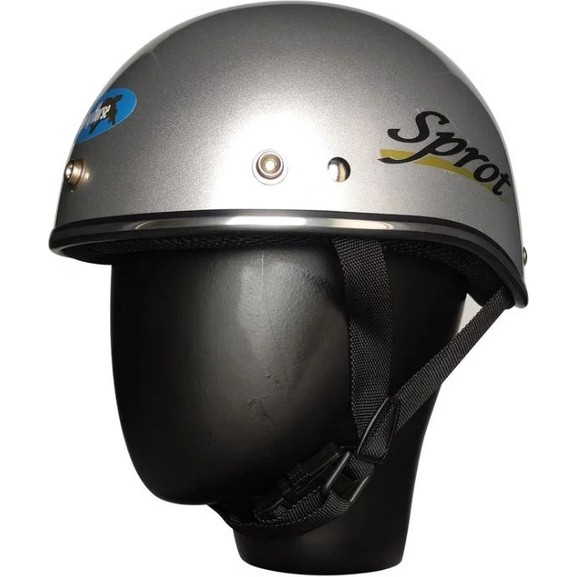 Ebakbak Motosiklet ve Bisiklet Kaskı Abs Materıal Yarım Chopper Model Kask Vespa Scooter Grey
