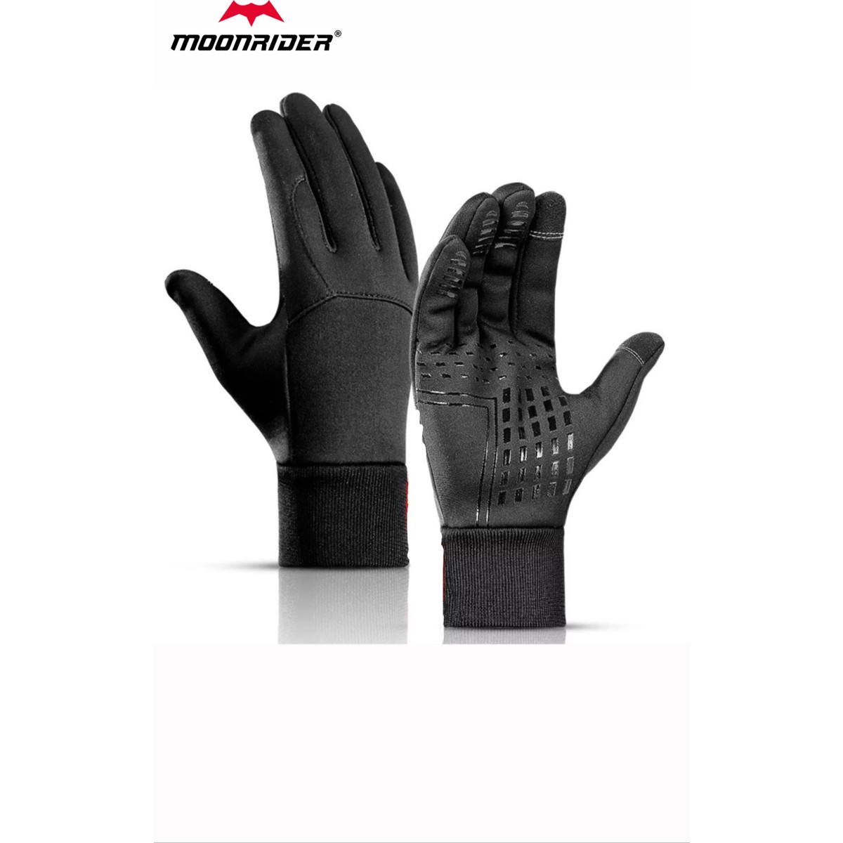 MOONRIDER Motosiklet Eldiveni Kışlık Waterprof Soğuktan Koruma Telefon Dokunmatik Özelliği Motorcu Eldiveni NX-5