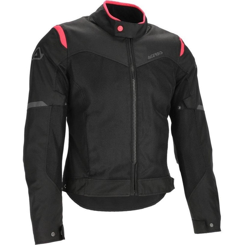 Acerbis Ce Ramsey Wented 2.0 Yazlık Bayan Mont Siyah Kırmızı
