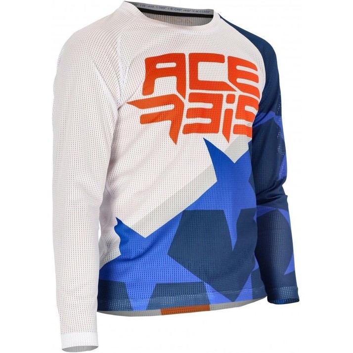 110001010261350.jpg Acerbis Mx J-Wındy One Çocuk Jersey Mavi Beyaz - Görsel 1